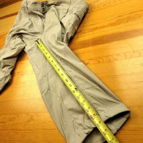 Columbia Womens 10 Silver‎ Ridge Cream Omni-Shade Capri Pants / Long Shorts - Picture 10 of 13